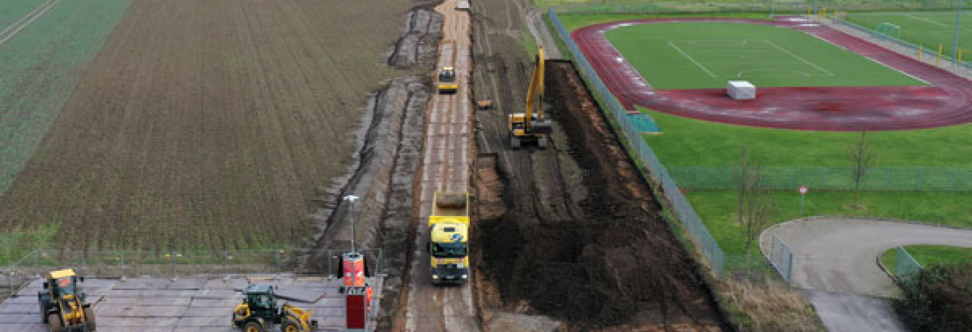 Erschließungsarbeiten haben begonnen
